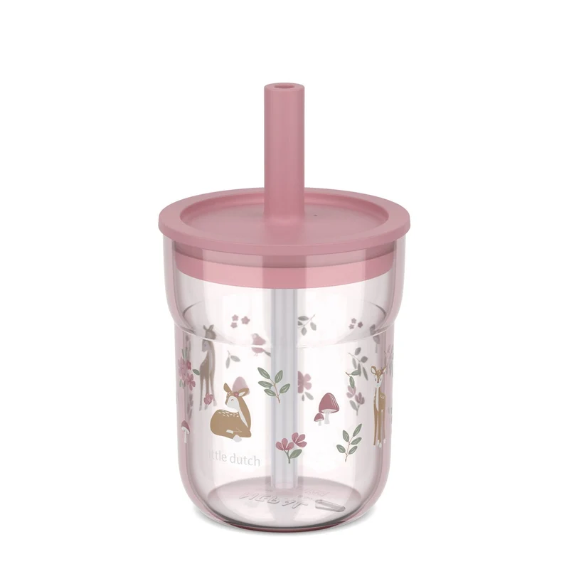 Kinder-Trinkglas Mepal Mio 250 ml mit Strohhalm - Fairy Garden