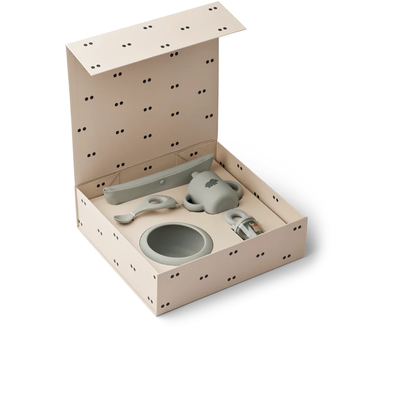 Geschirrset Baby Starter Set "Mileah Dove Blue"