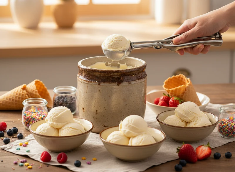 Cookinglife - Eiskelle - Eislöffel - RVS - 27 cm