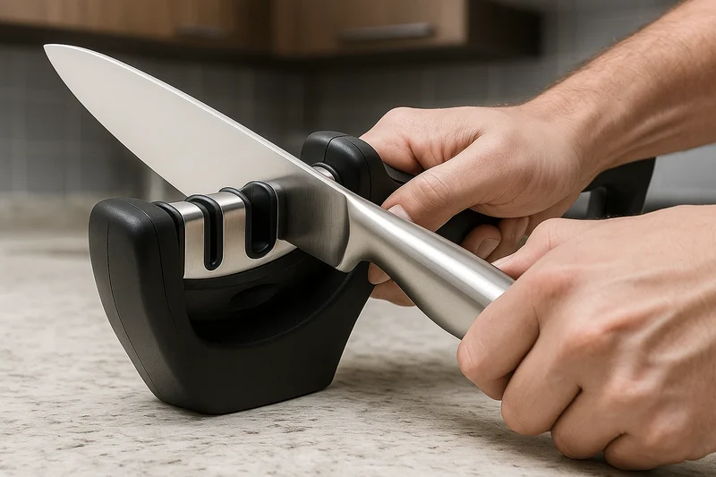 Cookinglife Messerscherfer 3-in-1 Schwarz