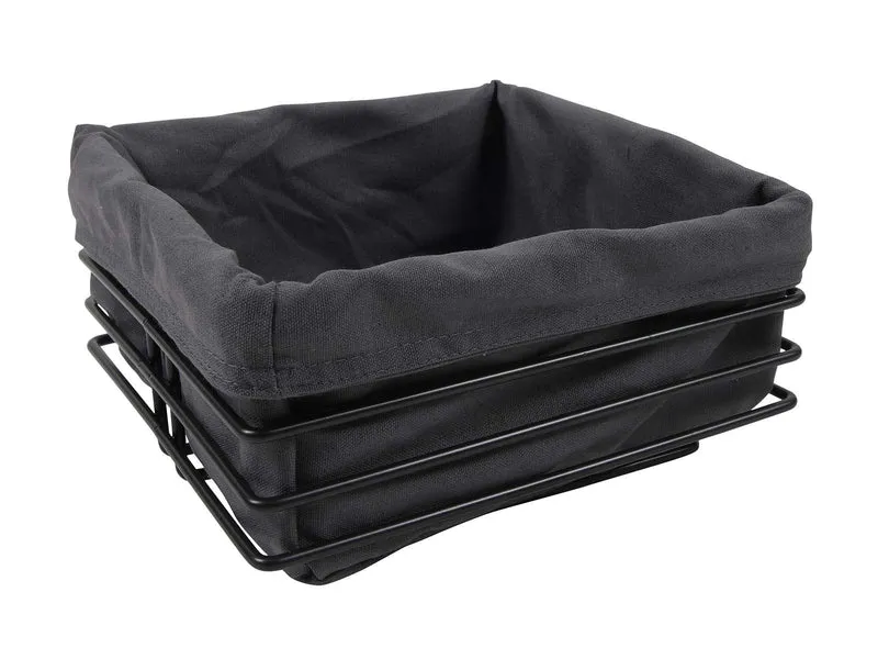 Cookinglife Brotkorb Schwarz Metall 23 x 22 x 12 cm