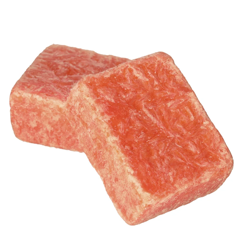 Bernsteinblock Mango Pfirsich 3,5x4,5cm Display Ã 24 Stck.