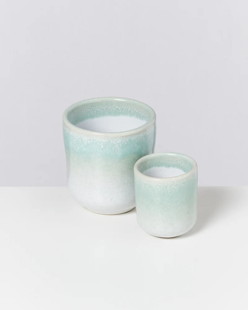 Copa Alto Becher klein mint weiß