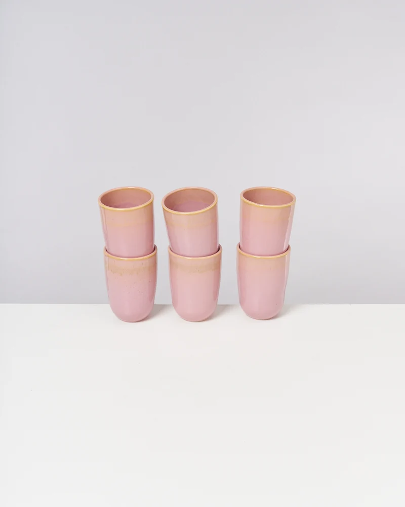 Copa Alto Becher groß gelb rosé