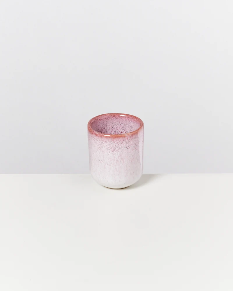 Copa Alto Espressobecher rosa weiß