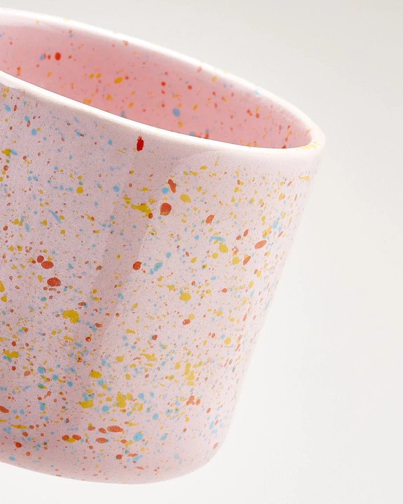 Nódoa Tasse groß gesprenkelt rosa