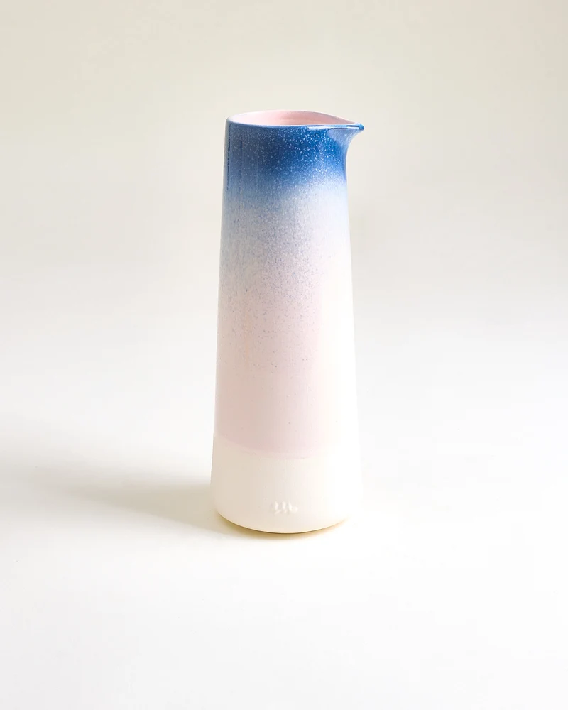 Pinguim Karaffe gesprenkelt blau rosa