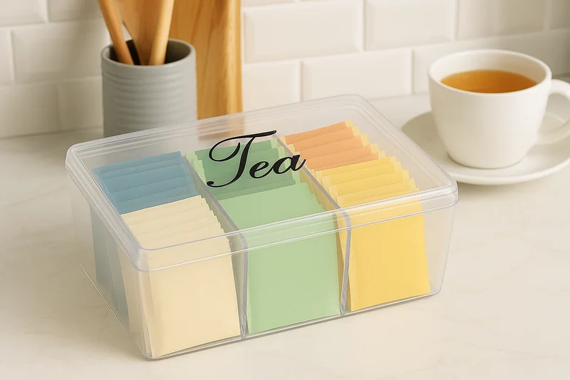 Cookinglife Teebox – Teekiste – Sakura Tee – 6 Fächer – 21 x 15 x 9 cm
