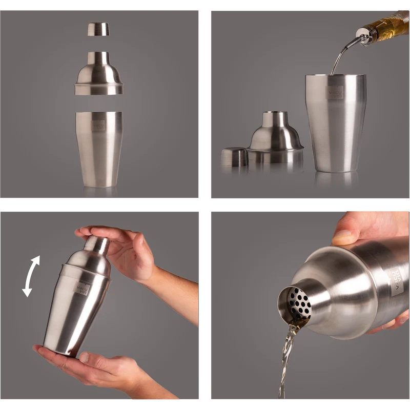 Vacu Vin Cocktail Set Plus - Silber - 7 Stücke