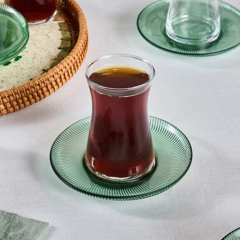 Karaca Juliet Grün 6-Personen-Teeset