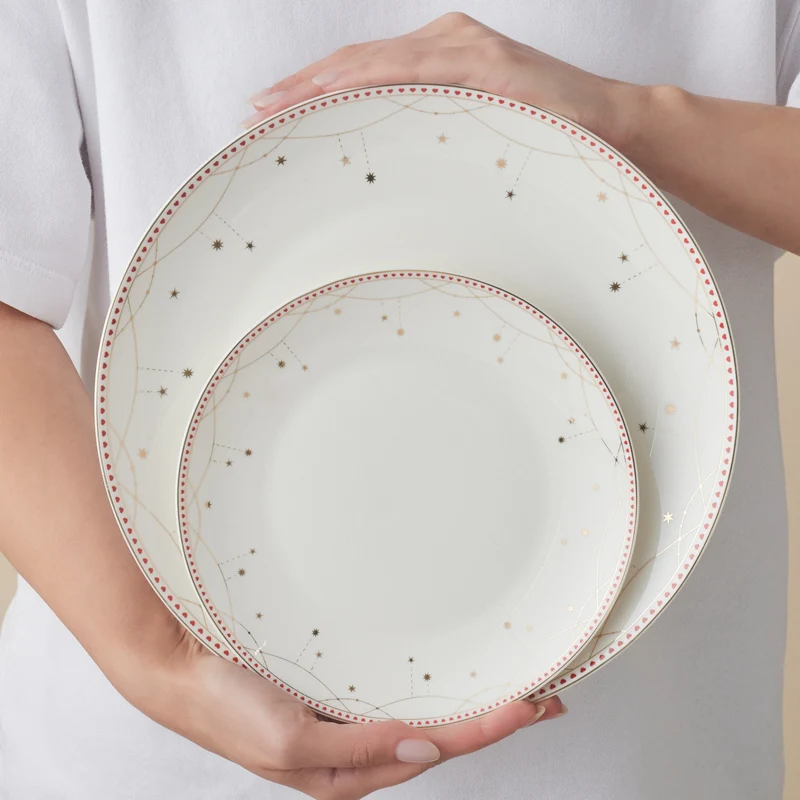 Karaca Elegance Bone Festival 24-teiliges Tafelservice für 6 Personen