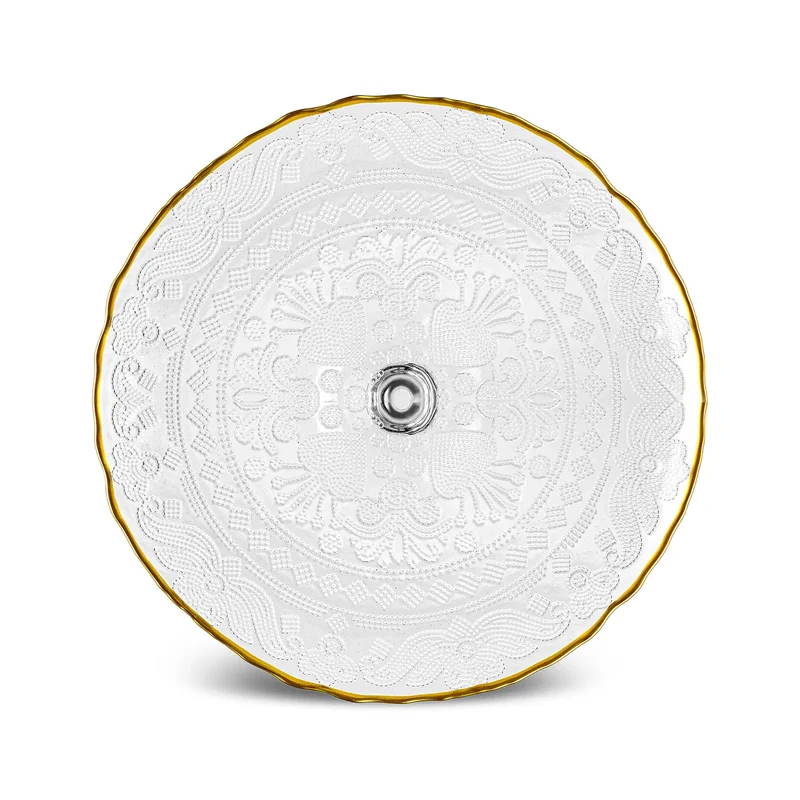 Karaca Dalia Gold Dessert-Set für 6 Personen, 7 teilig