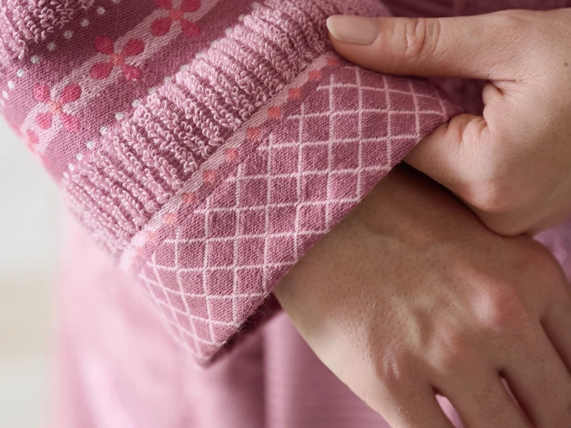 PIP STUDIO Jasmin Jacquard Bademantel light pink XL (1 Stück)