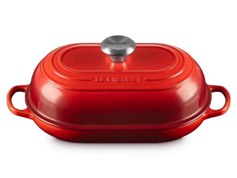 Le Creuset Brot Bräter Signature oval kirschrot 29cm