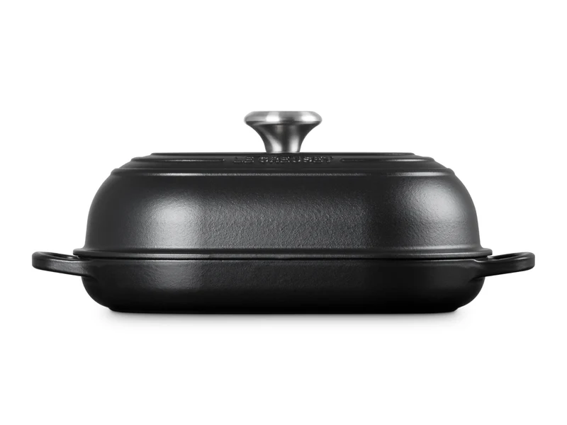 Le Creuset Brot Bräter Signature oval schwarz matt 29cm