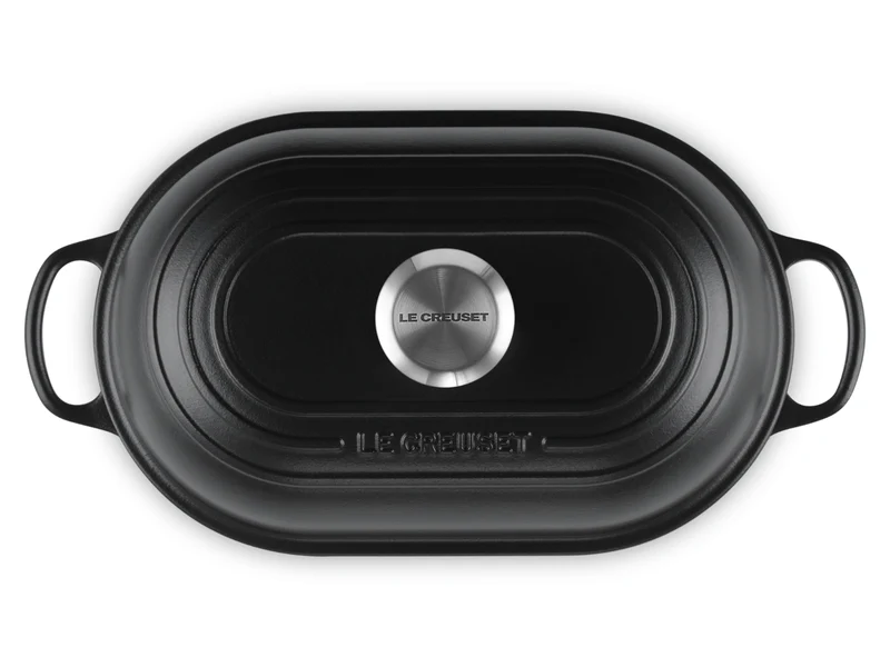 Le Creuset Brot Bräter Signature oval schwarz matt 29cm