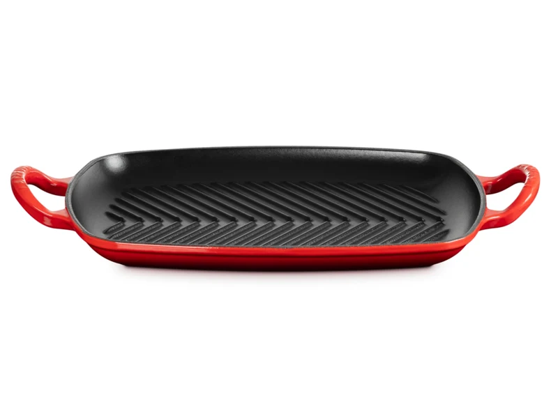 Le Creuset Grillplatte Signature rechteckig kirschrot 30cm