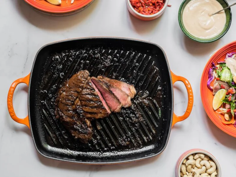 Le Creuset Grillplatte Signature rechteckig ofenrot 30cm