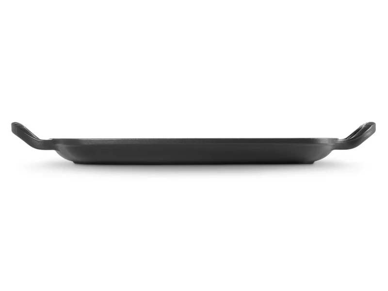 Le Creuset Grillplatte Signature rechteckig schwarz matt 30cm