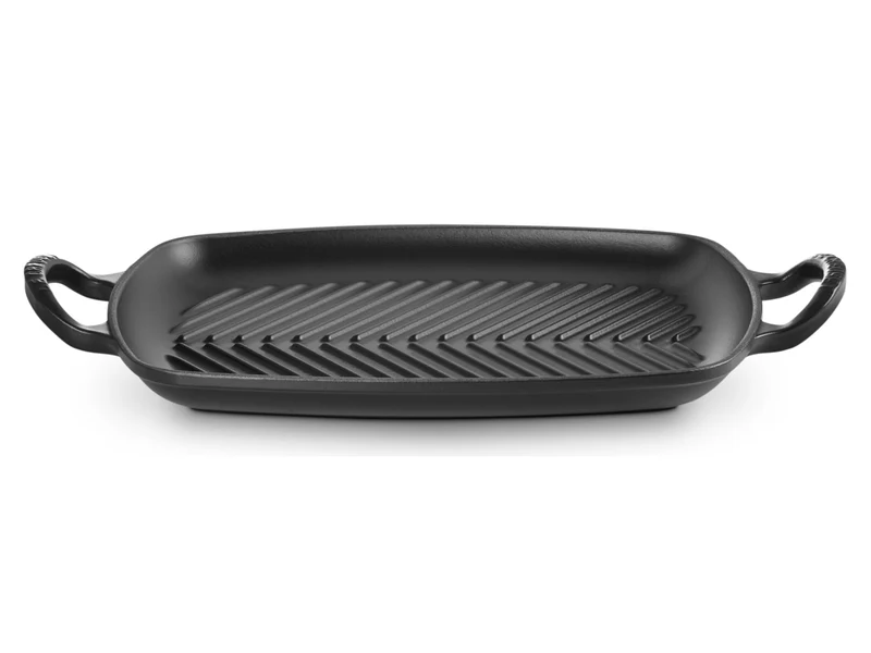 Le Creuset Grillplatte Signature rechteckig schwarz matt 30cm