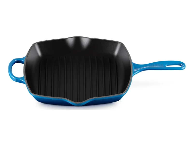 Le Creuset Grillpfanne Signature quadratisch azure 26cm