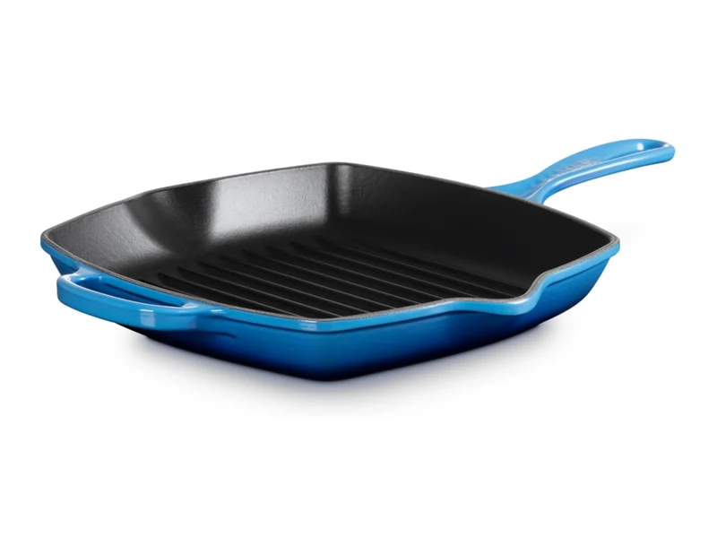 Le Creuset Grillpfanne Signature quadratisch azure 26cm