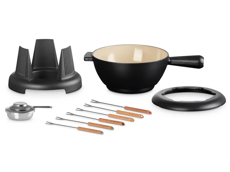 Le Creuset Käsefondue schwarz matt 2l