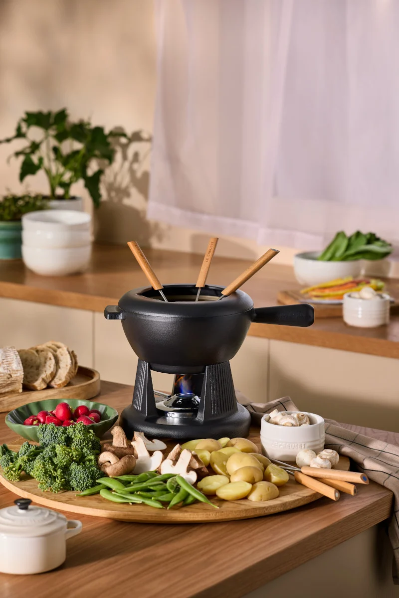 Le Creuset Käsefondue schwarz matt 2l