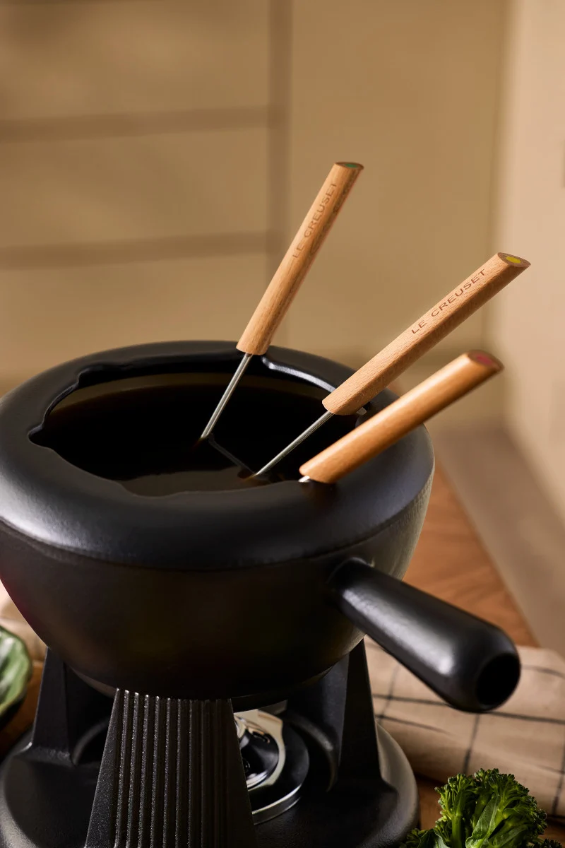 Le Creuset Käsefondue schwarz matt 2l