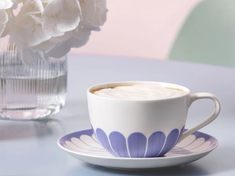 Villeroy & Boch Fleur bleu Cappuccino-Untertasse 17,5cm Set6