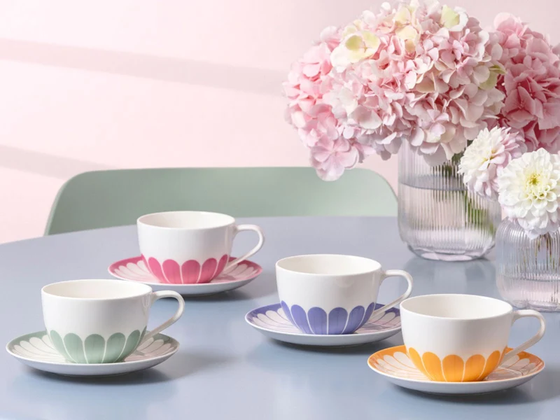 Villeroy & Boch Fleur bleu Cappuccinotasse 0,3l Set6