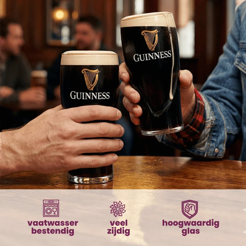 Guinness Biergläser Pint 500 ml - 6 Stück
