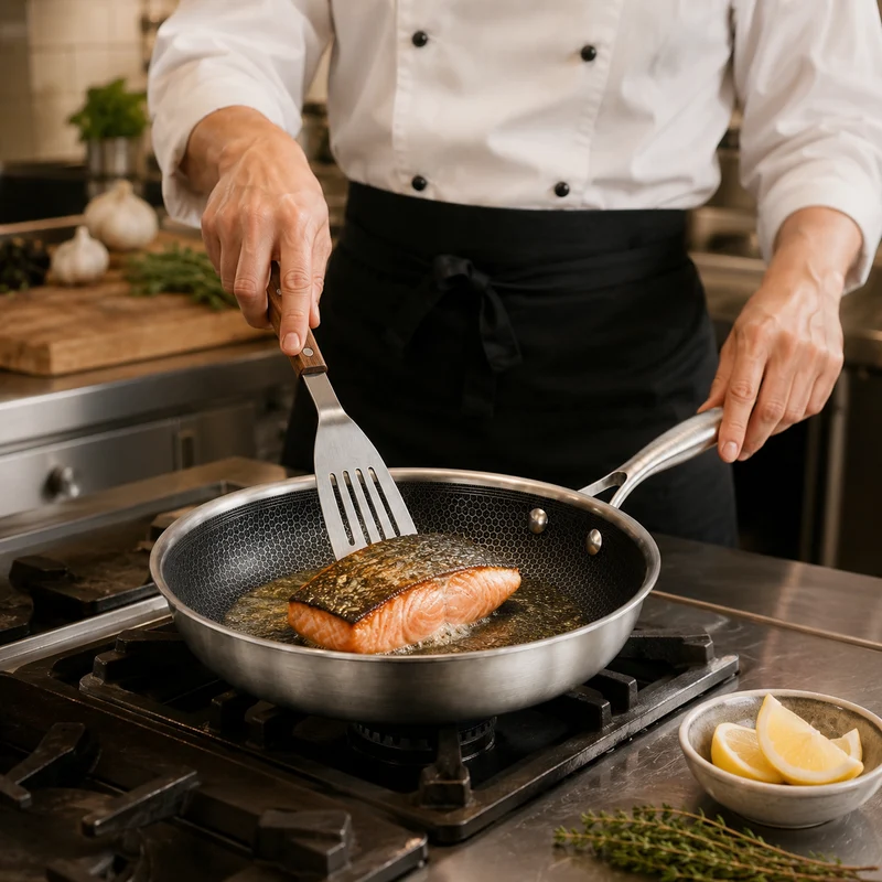 Cookinglife Bratpfanne HexaCook Hybride Pfanne ø 24 cm - NON STICK - geeignet für alle Wärmequellen - keramische Antihaftbeschichtung