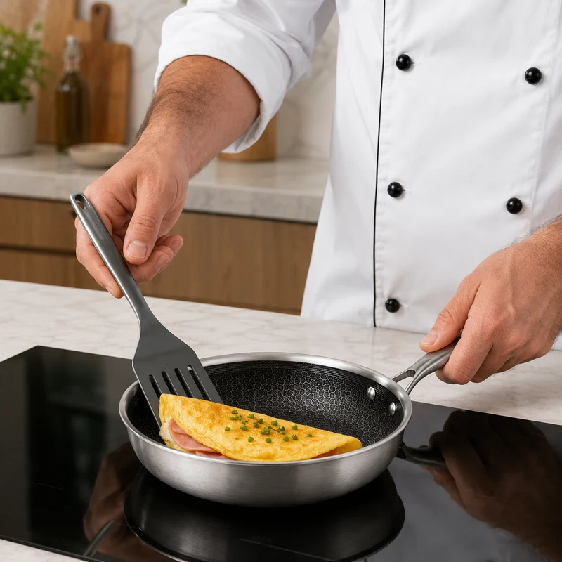 Cookinglife Bratpfanne HexaCook Hybride Pfanne ø 20 cm - NON STICK - geeignet für alle Wärmequellen - keramische Antihaftbeschichtung