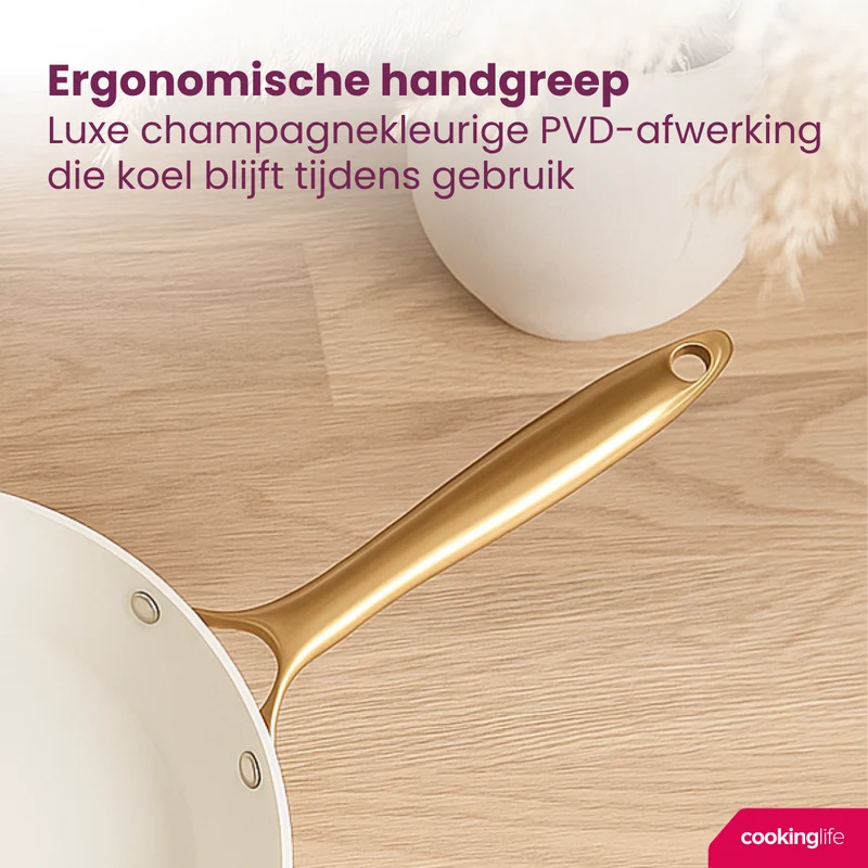 Cookinglife Bratpfannenset Style Blau Ø 24 und 28 cm – geeignet für alle Wärmequellen – keramische Antihaftbeschichtung