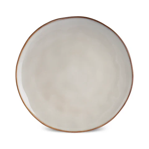 Karaca Aria Reactive Glaze Pizzateller, 32 cm, Beige