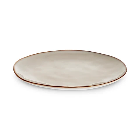 Karaca Aria Reactive Glaze Pizzateller, 32 cm, Beige