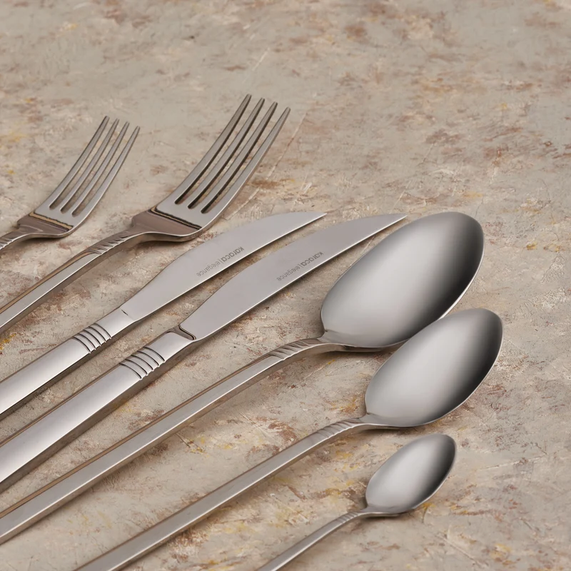Karaca Nil Elegance Besteckset für 12 Personen, 91 Teilig