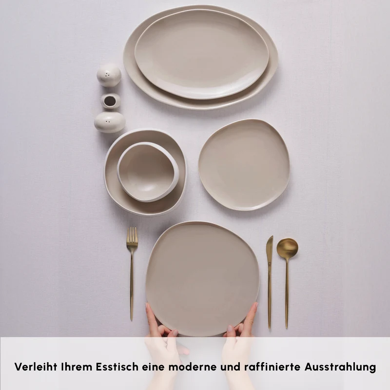 Karaca Earth Collection Cupid 55-teiliges 12-Personen-Geschirrset