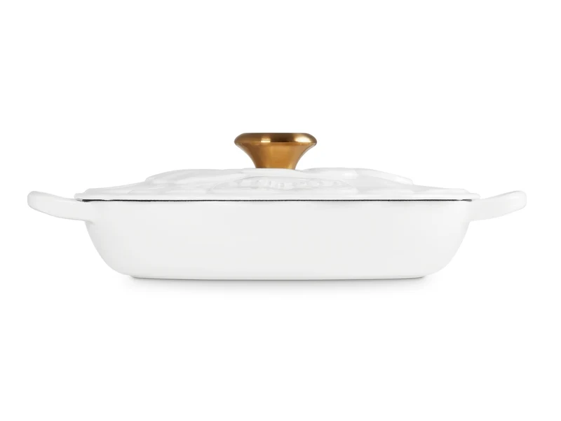 Le Creuset Signature Gourmet-Profitopf Blume weiß 26cm