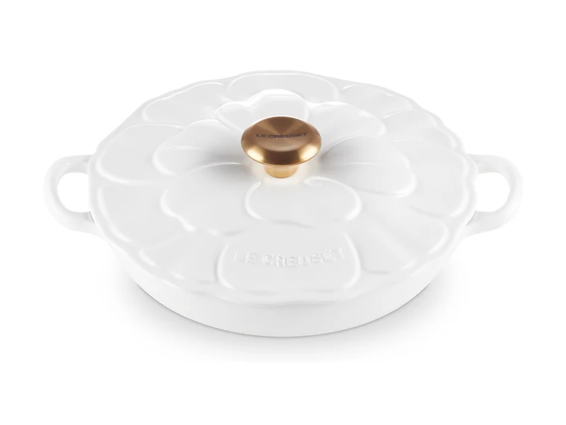Le Creuset Signature Gourmet-Profitopf Blume weiß 26cm