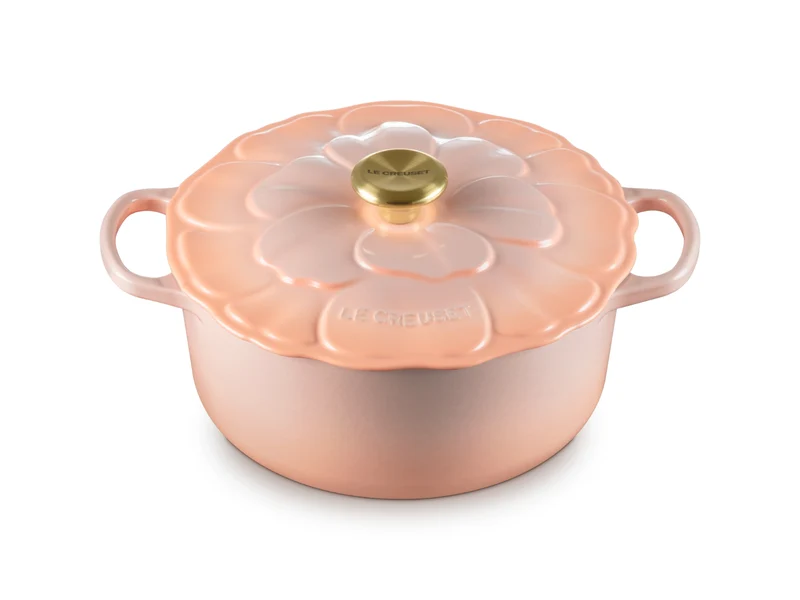 Le Creuset Bräter Blume Signature rund pêche 26cm