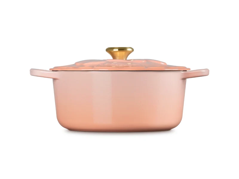 Le Creuset Bräter Blume Signature rund pêche 26cm