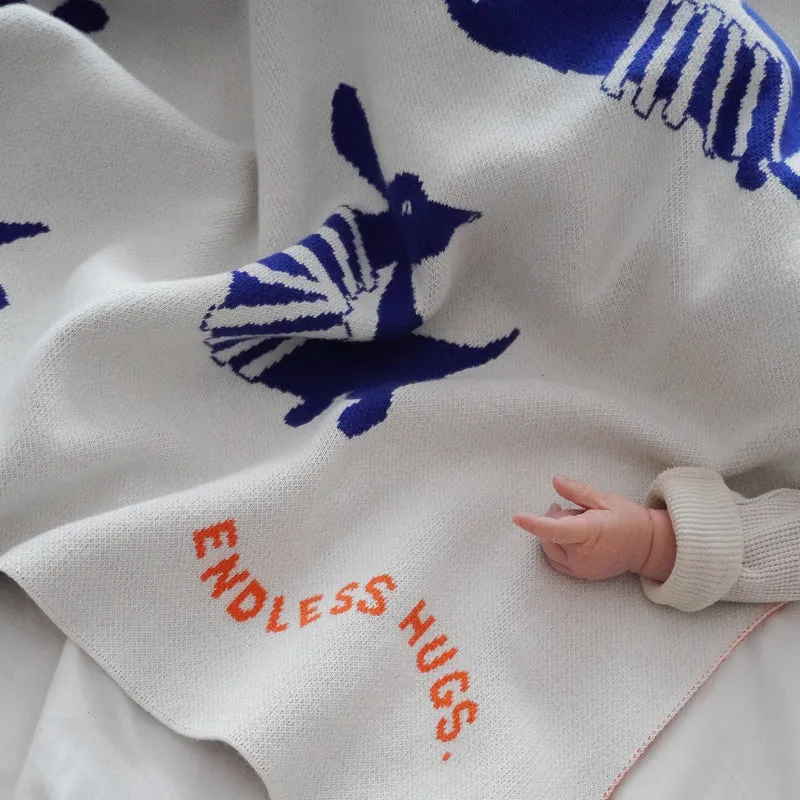 Babydecke "Dachshund" Blue