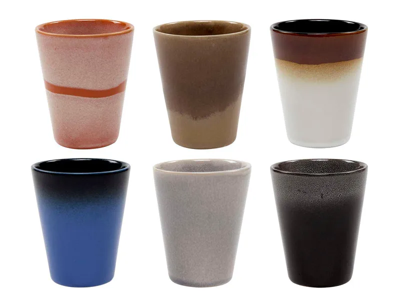 Studio Tavola Geschirrset Earth 30-teilig / 6 Personen - 6 Dinner-Teller, 6 Frühstücksteller, 6 Schalen, 6 Kaffeetassen und 6 Kaffeebecher
