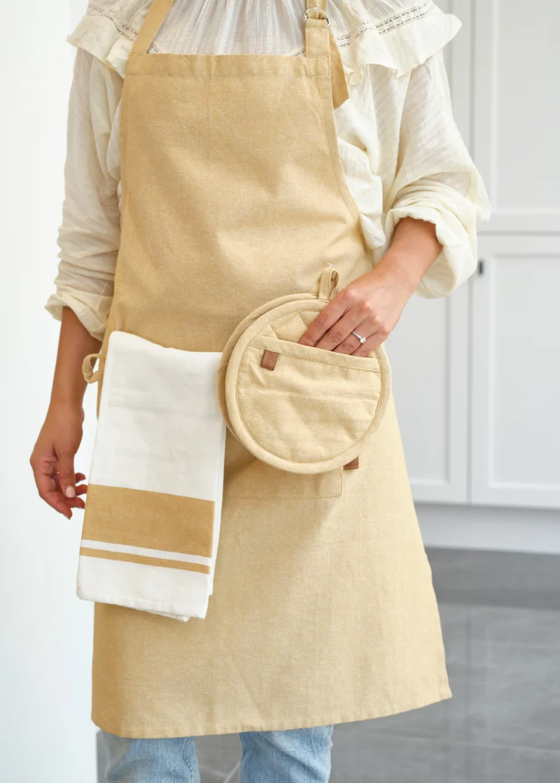 Cosy & Trendy Küchenschürze Stoff Amber Gold