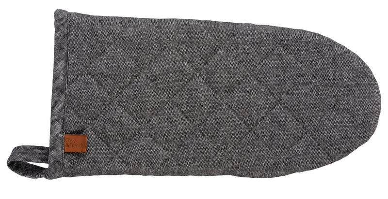 Cosy & Trendy Ofenhandschuh Stoff Schwarz Chambray