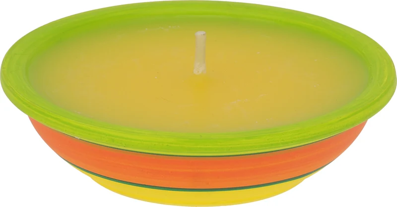KAARS CITRONELLA IN SCHAAL 2 ASSORTIE D11,5 H3,2CM