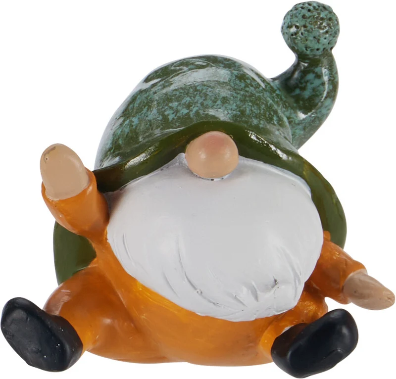 TAFEL DECO GNOME POLYESTER 7x7,5x6,3CM 4 ASSORTIE