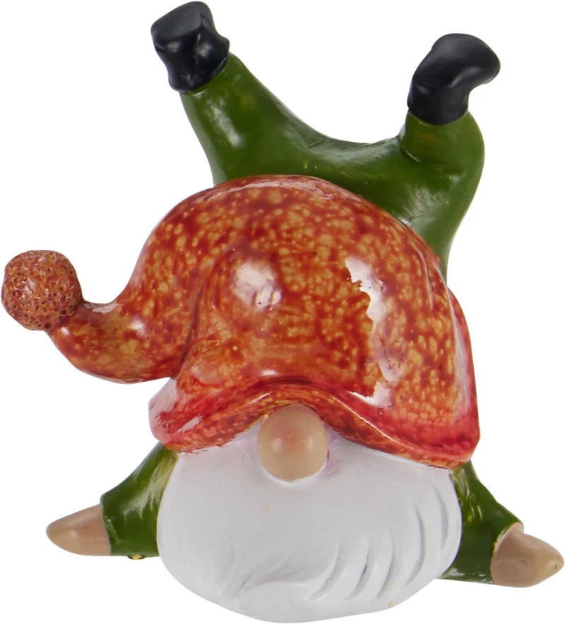 TAFEL DECO GNOME POLYESTER 7x7,5x6,3CM 4 ASSORTIE